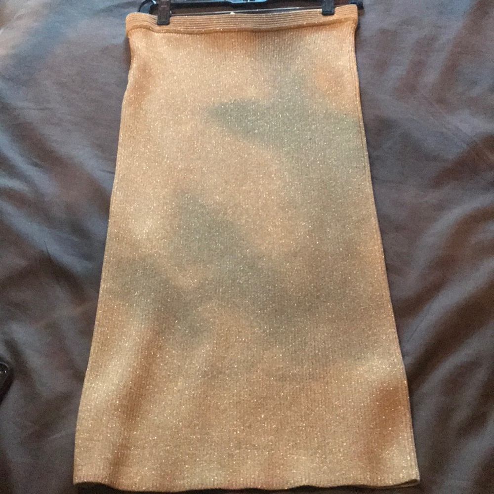 Michael Kors Gold sparkle pencil skirt